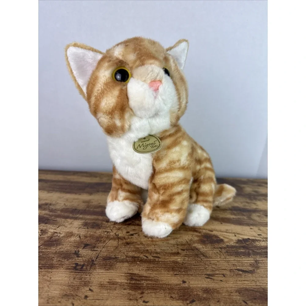 Aurora Miyoni Tots Tabby Cat Kitten Orange Stripe Plush 8